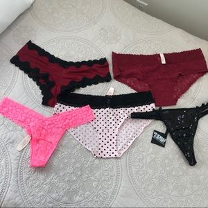 NWT Victoria Secret Panty Lot- L